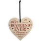 BEST BOYFRIEND Gift For Valentines Wood Heart Gift For Boyfriend