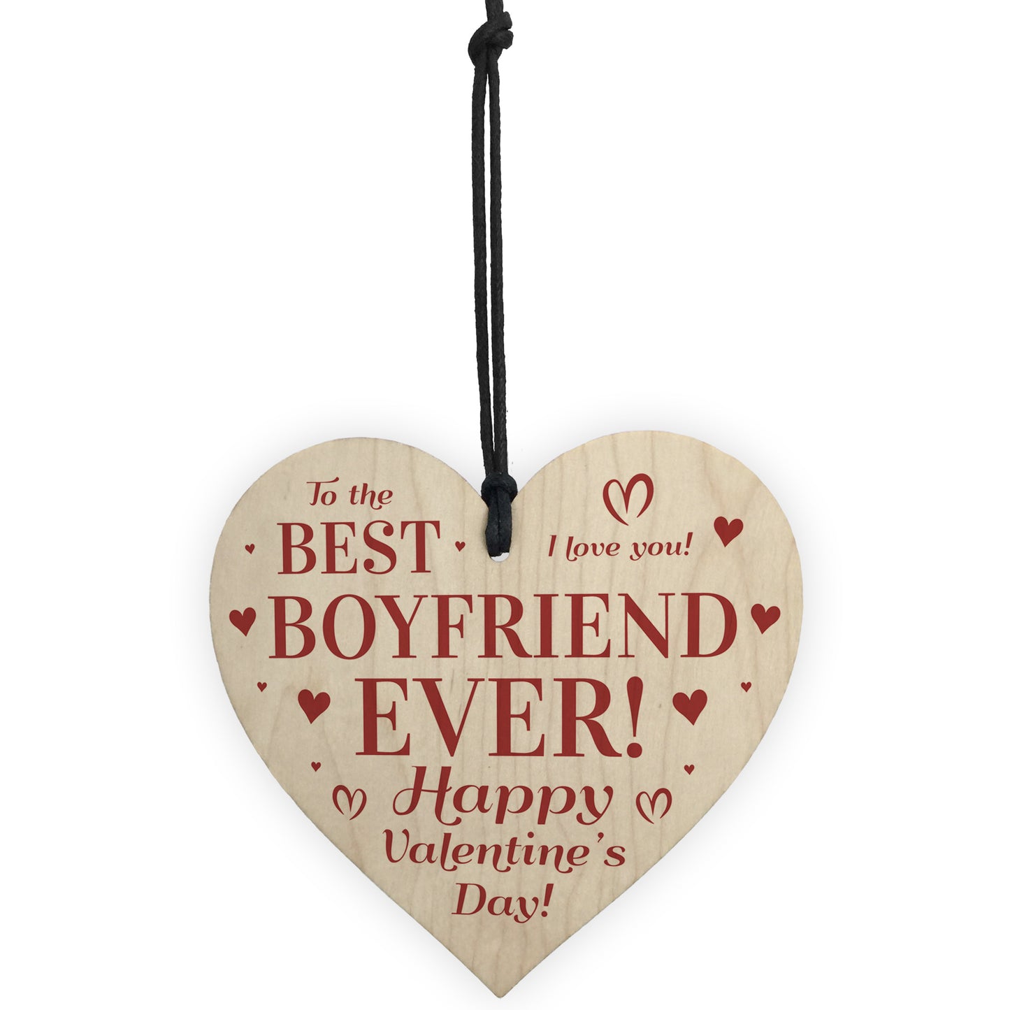 BEST BOYFRIEND Gift For Valentines Wood Heart Gift For Boyfriend