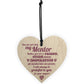 Mentor Friend Teacher Midwife Tutor Plaque Gift Sign Thank You