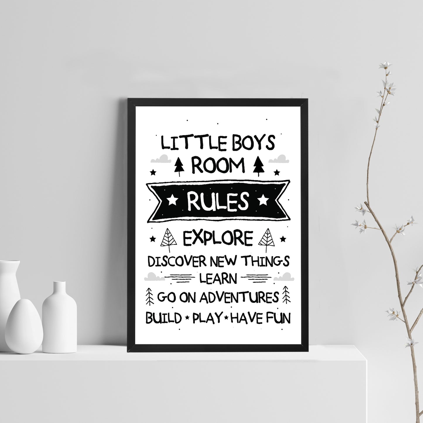 Little Bos Bedroom Sign Boys Bedroom Wall Art Boys Nursery Decor