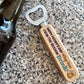 Funny Fathers Day Gift For Daddy Dad Grandad Wood Bottle Opener