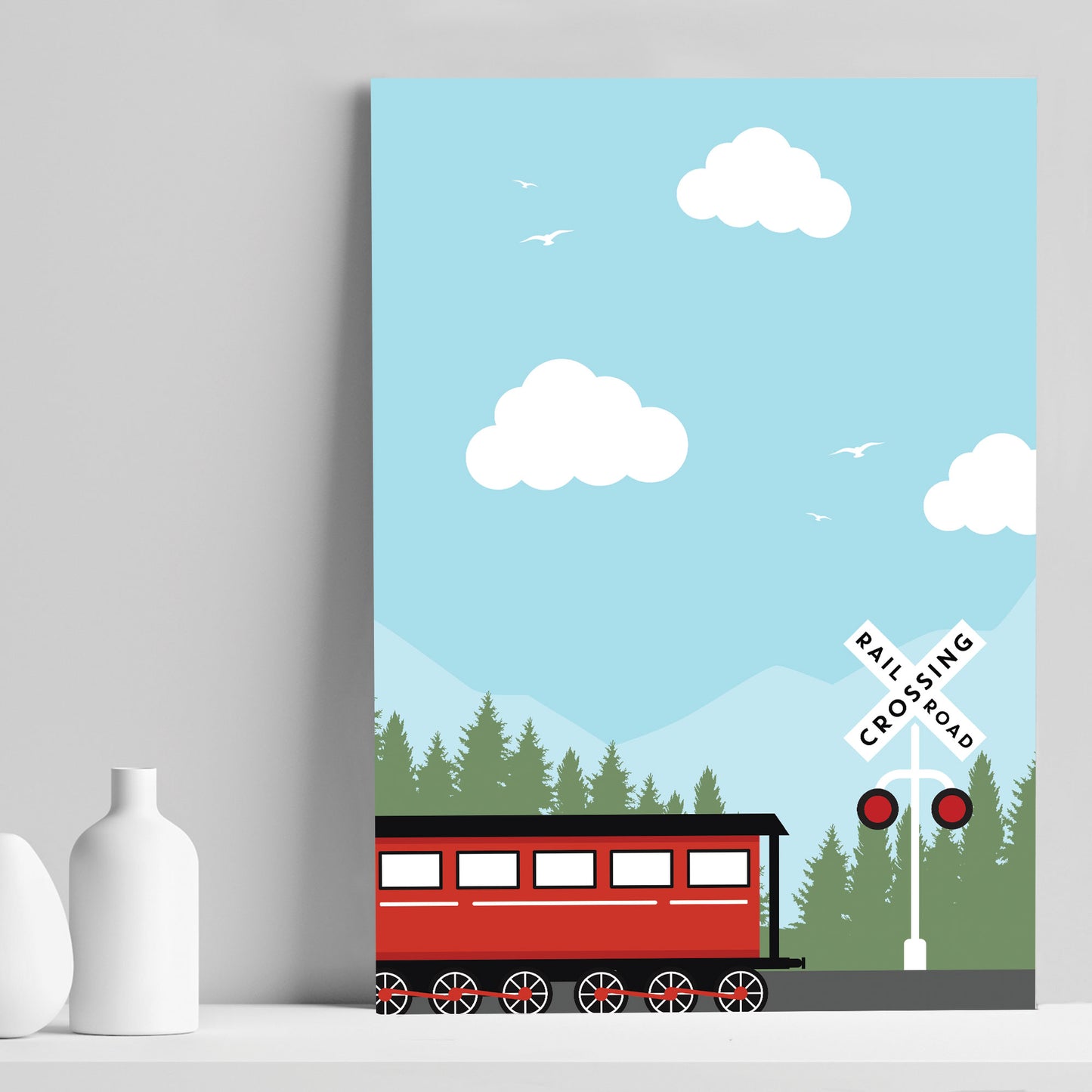 Train Print For Boys Bedroom Train Picture Boys Bedroom Decor