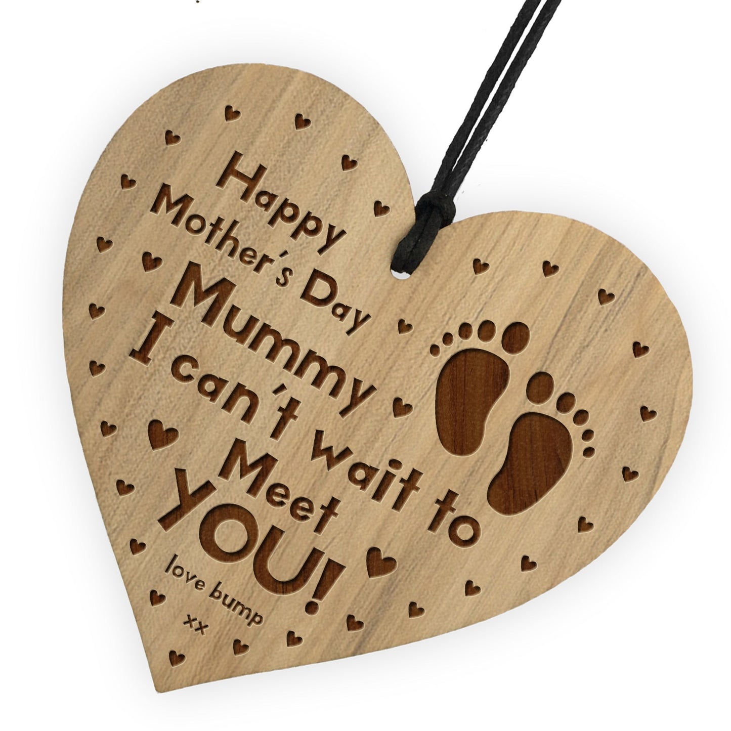 Mothers Day Gift From Bump Engraved Heart Mummy To Be Gift