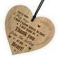 Thank You Bottom Of My Heart Gift Wood Heart Friendship Gifts