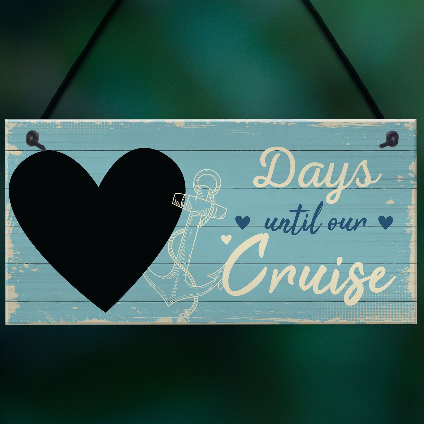Holiday Countdown CHALKBOARD Sign Days Until Our Cruise Gift