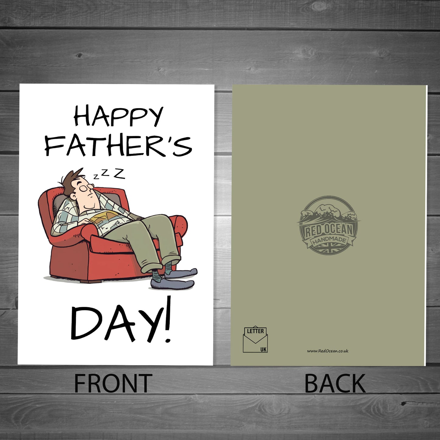 Fathers Day Gift Bundle A6 Card And Heart Funny Fathers Day Gift