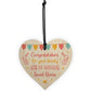 New House Warming Gift Wooden Heart New Home Congratulations