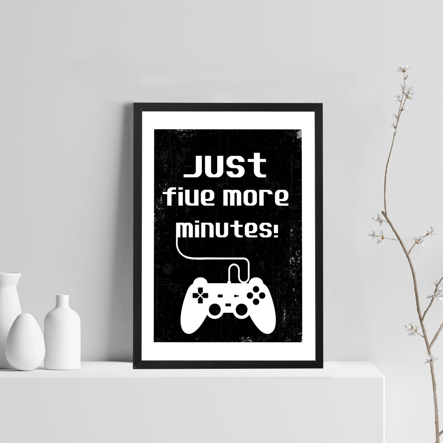 Retro Gaming Sign For Boys Bedroom Man Cave Games Room Framed