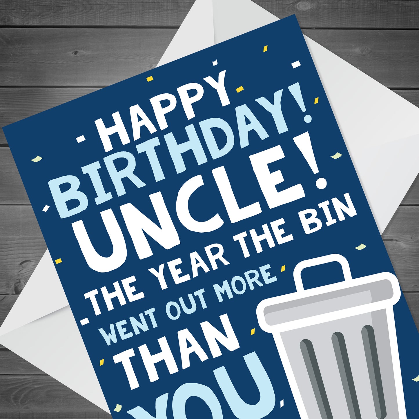 Funny Birthday Card For Uncle Lockdown Design Novelty Card