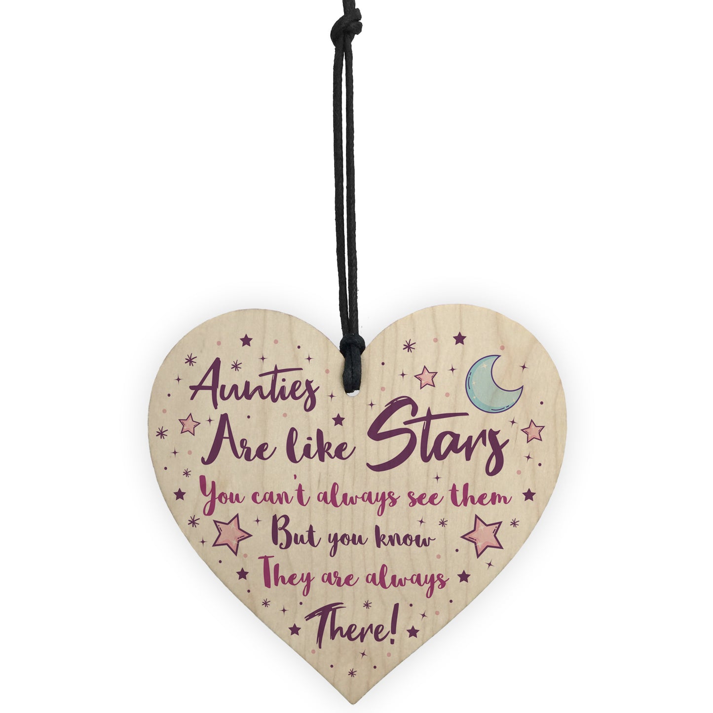 Auntie Birthday Christmas Gifts From Niece Nephew Wooden Heart