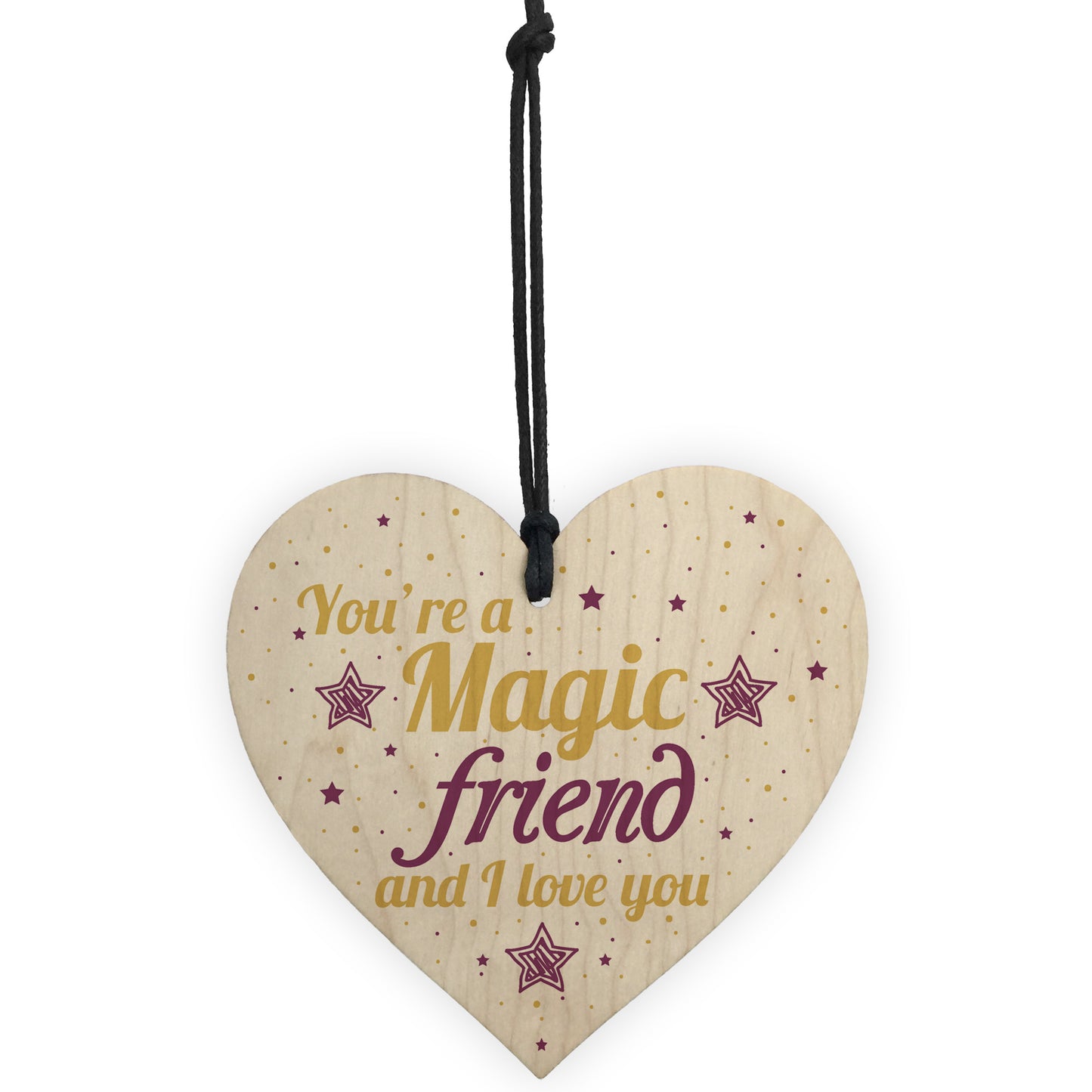 FRIEND Sign Inspirational Wooden Heart Plaque Friendship Gift