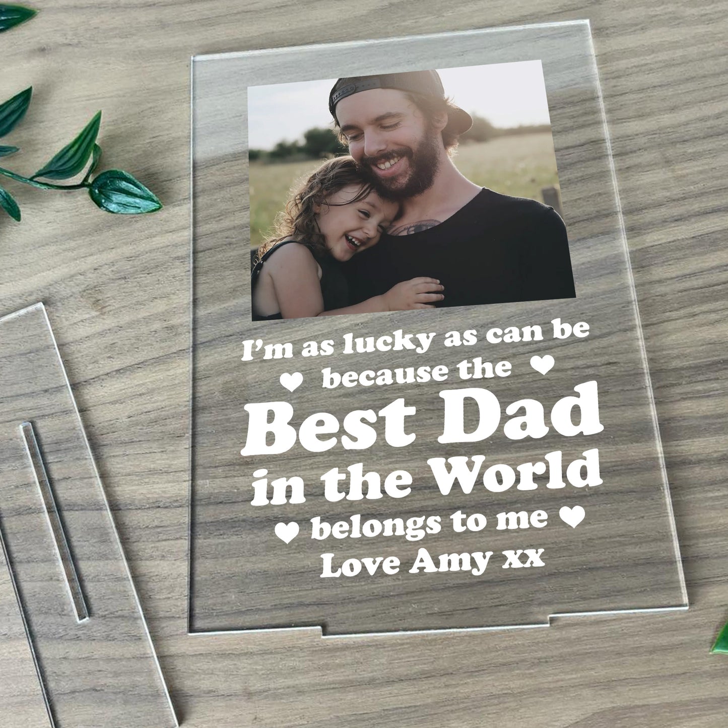 Personalised Best Dad Gifts Custom Photo Plaque Gifts For Father