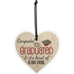 Big Deal Graduation Wooden Heart Keepsake Gift Congratulations