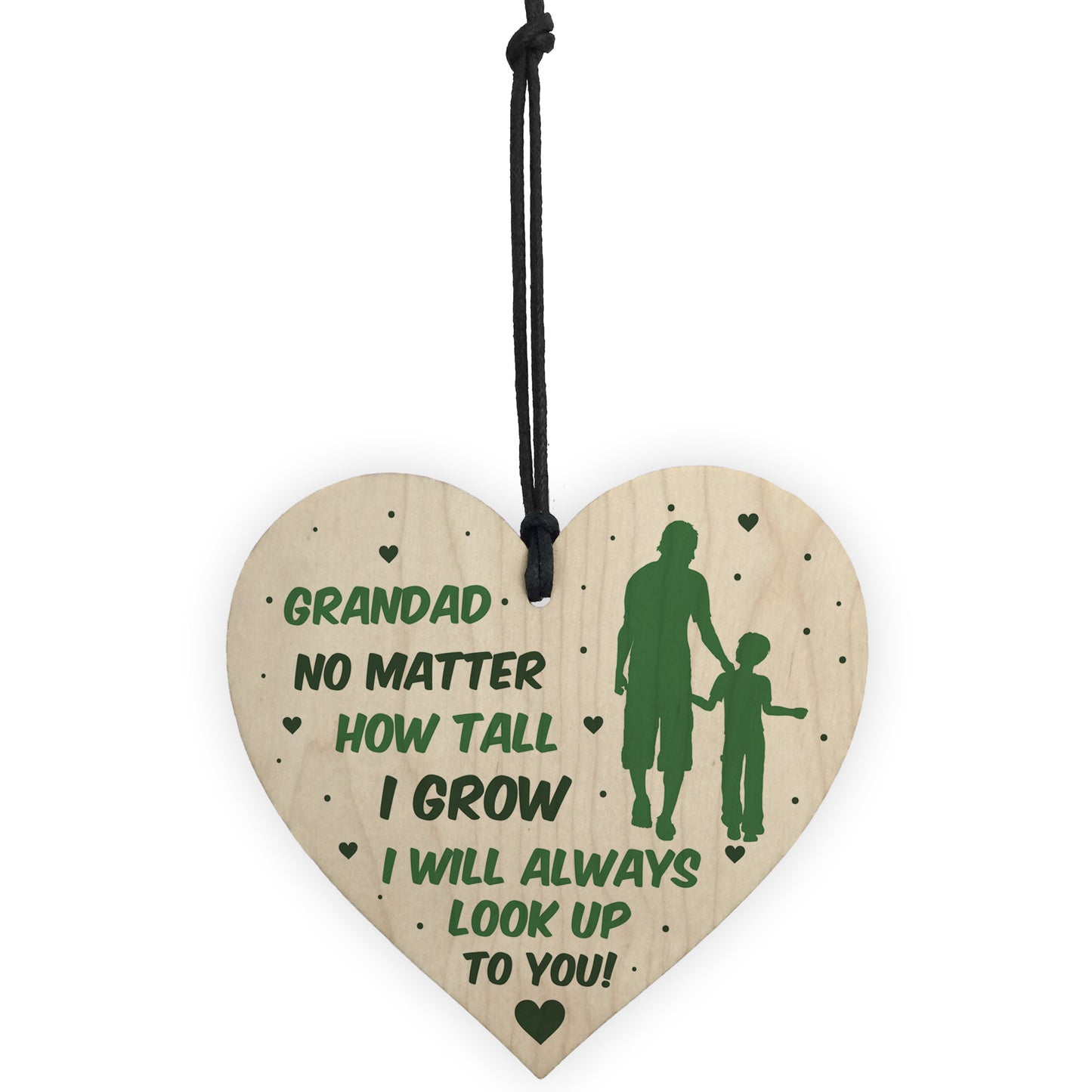 Novelty Gift For Grandad Birthday Christmas Heart Thank You Gift