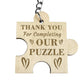 Anniversary Wood Engraved Keyring Gift For Boyfriend Girlfriend