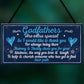 Godfather Gifts For Christmas Godparent Christening Gifts Sign