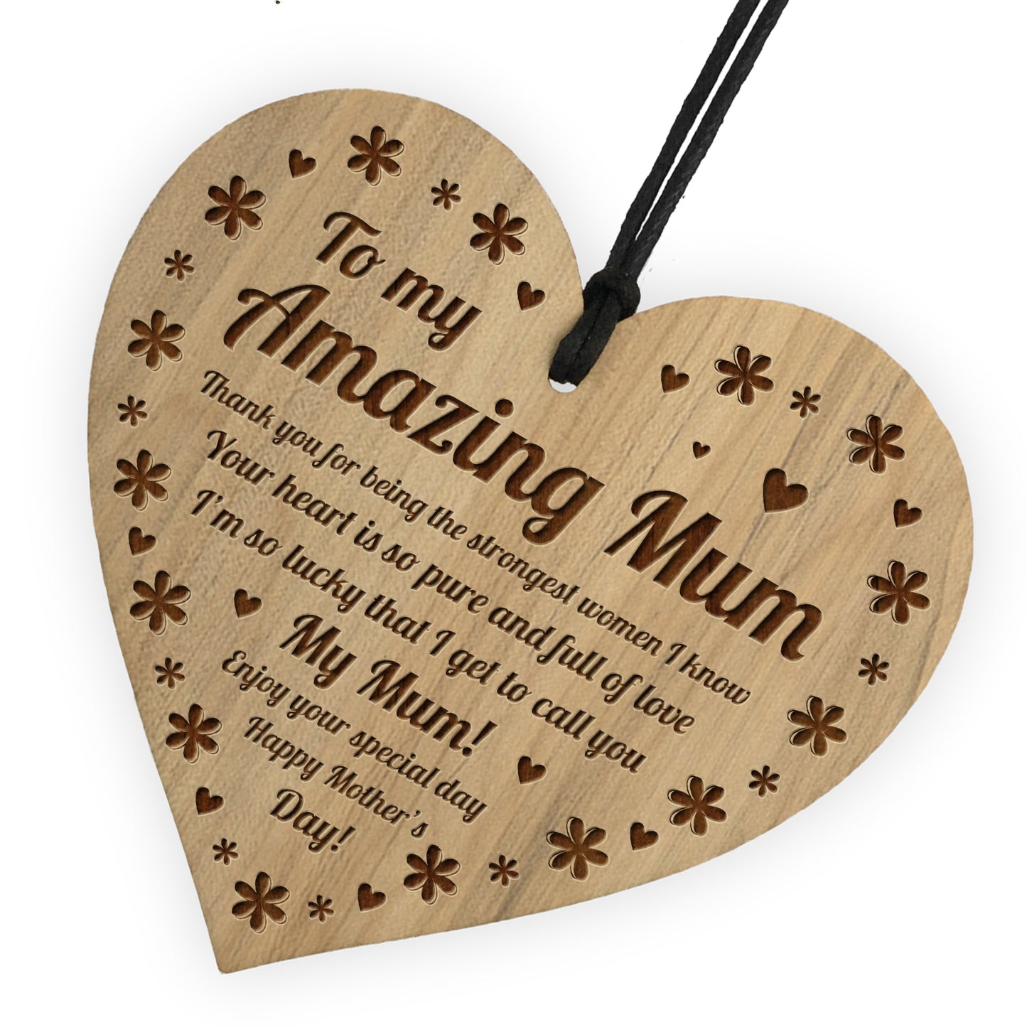 Mothers Day Gift Ideas Engraved Heart Mum Gift From Daughter
