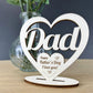 Dad Gift Ideas Wood Standing Heart Fathers Day Gift Dad Gifts