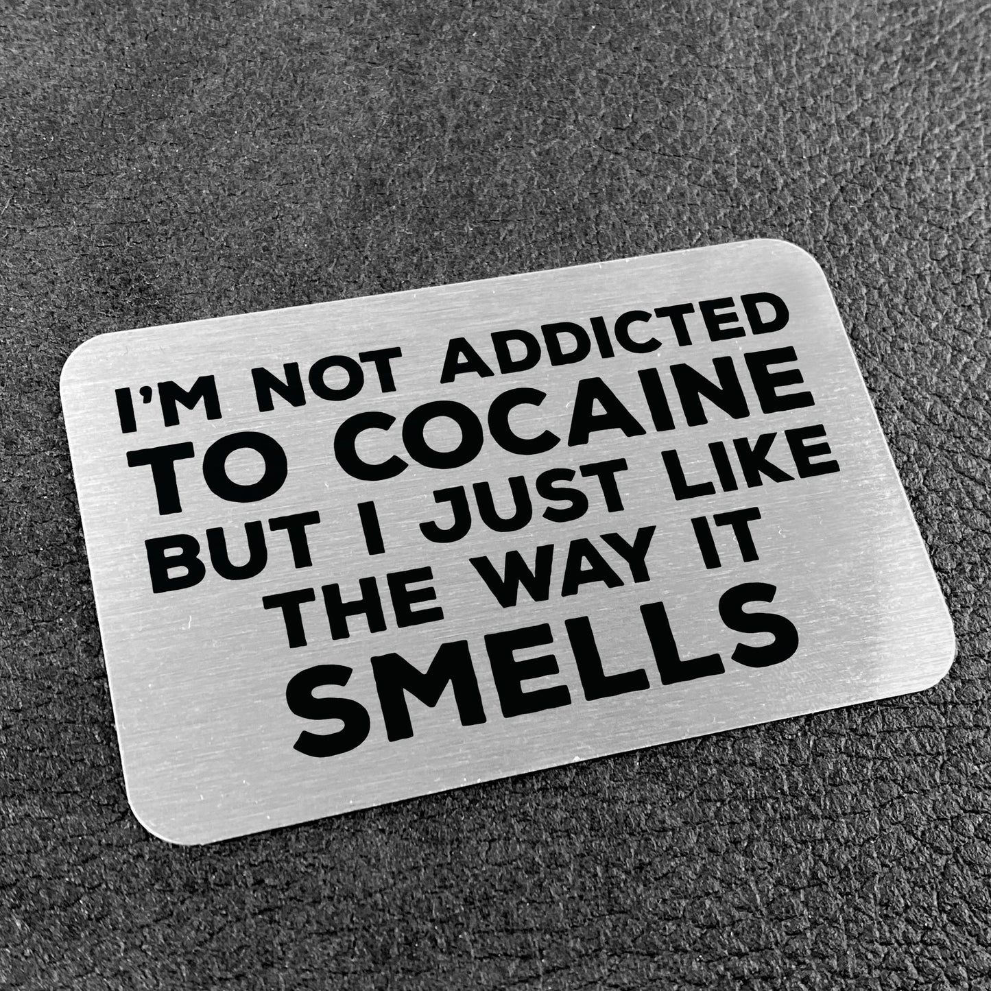 Rude Metal Wallet Card Birthday Gift For Men Him Novelty Joke