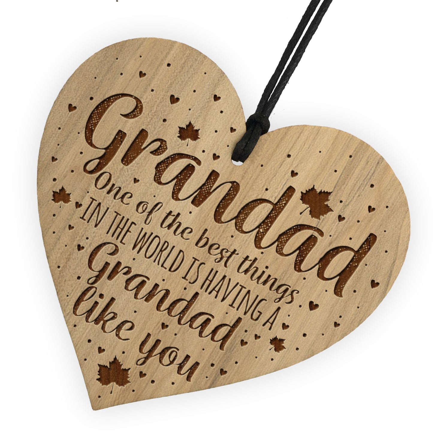 Grandad Gift Plaque Engraved Heart Birthday Christmas Gift