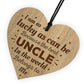 Birthday Christmas Gift For Him UNCLE GIFT Engraved Heart