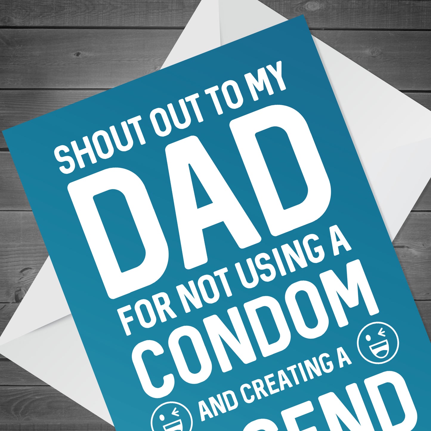FUNNY Rude Birthday Fathers Day Card For Dad From Daughter Son