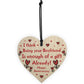 Funny Anniversary Gift For Boyfriend Novelty Wooden Heart Gift
