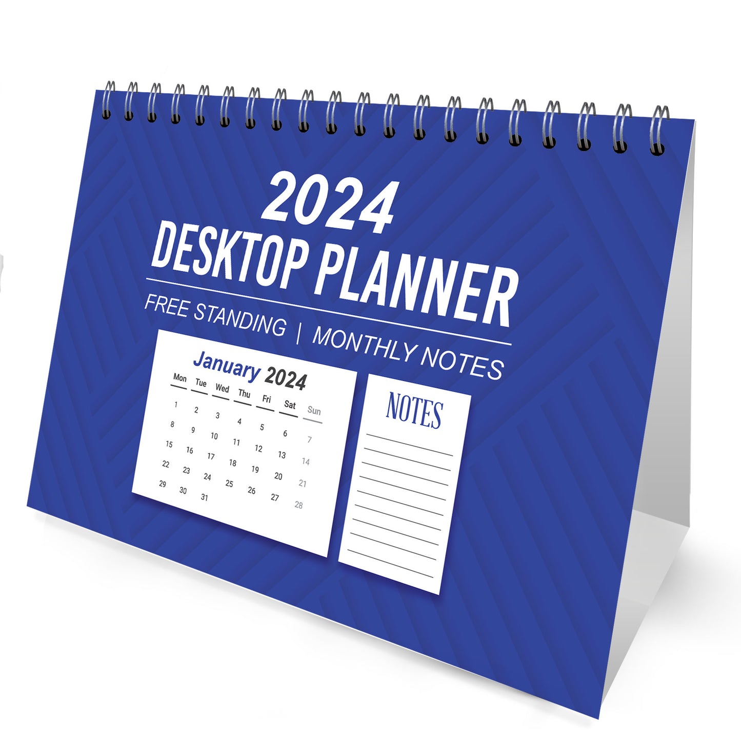 Month To View 2024 Calendar Spiral Bound Planner for Home Office