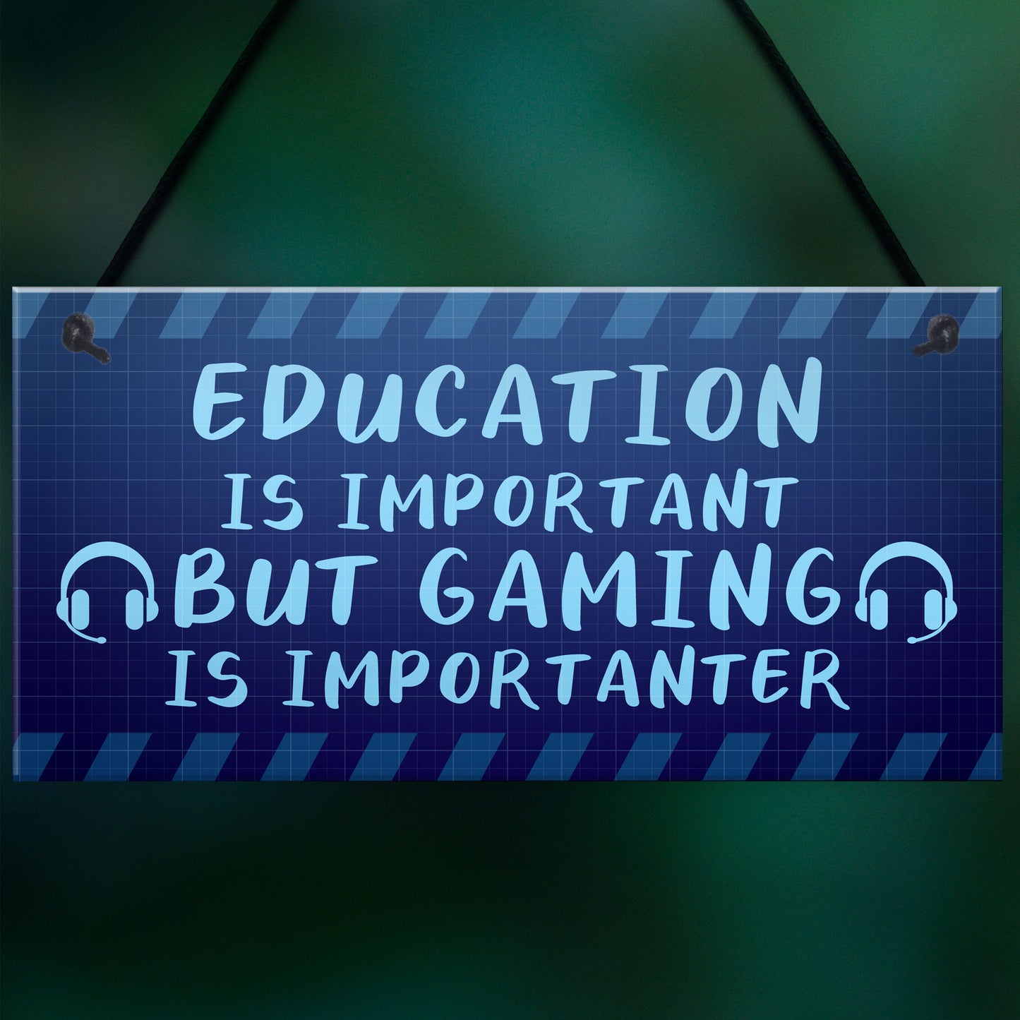 Funny Gaming Sign For Boys Games Room Novelty Gamer Birthday