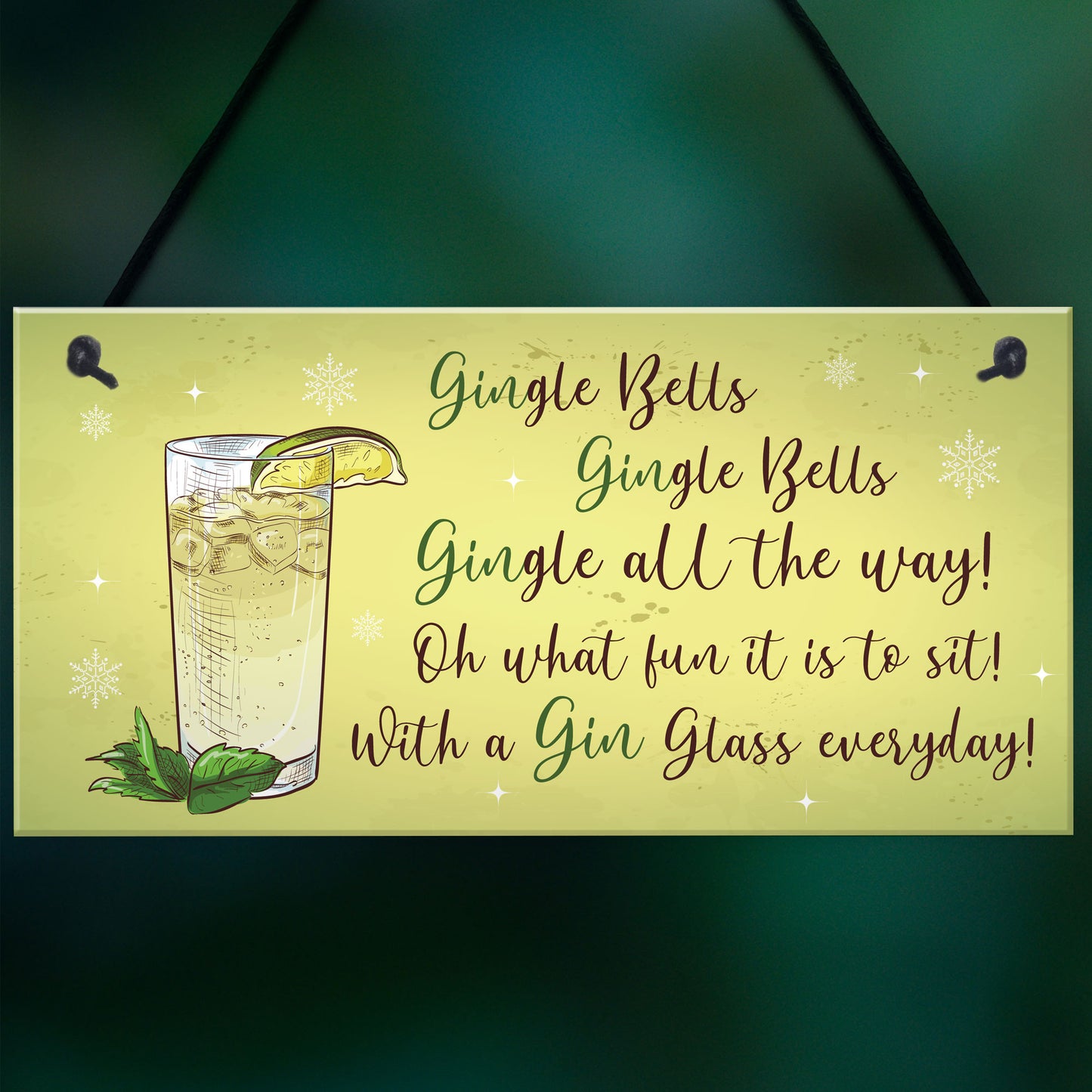 Novelty Gin Sign Bar Signs And Plaques Funny Gin Gifts For Women