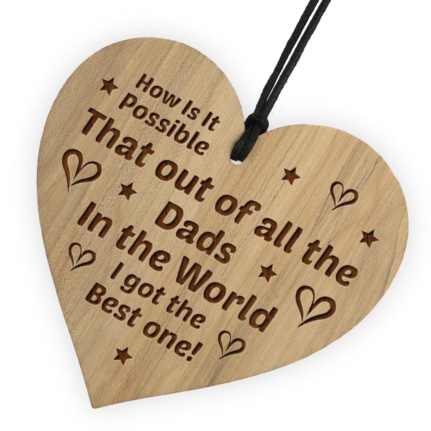 Funny Dad Gifts Birthday Fathers Day Gift For Him Engraved Heart