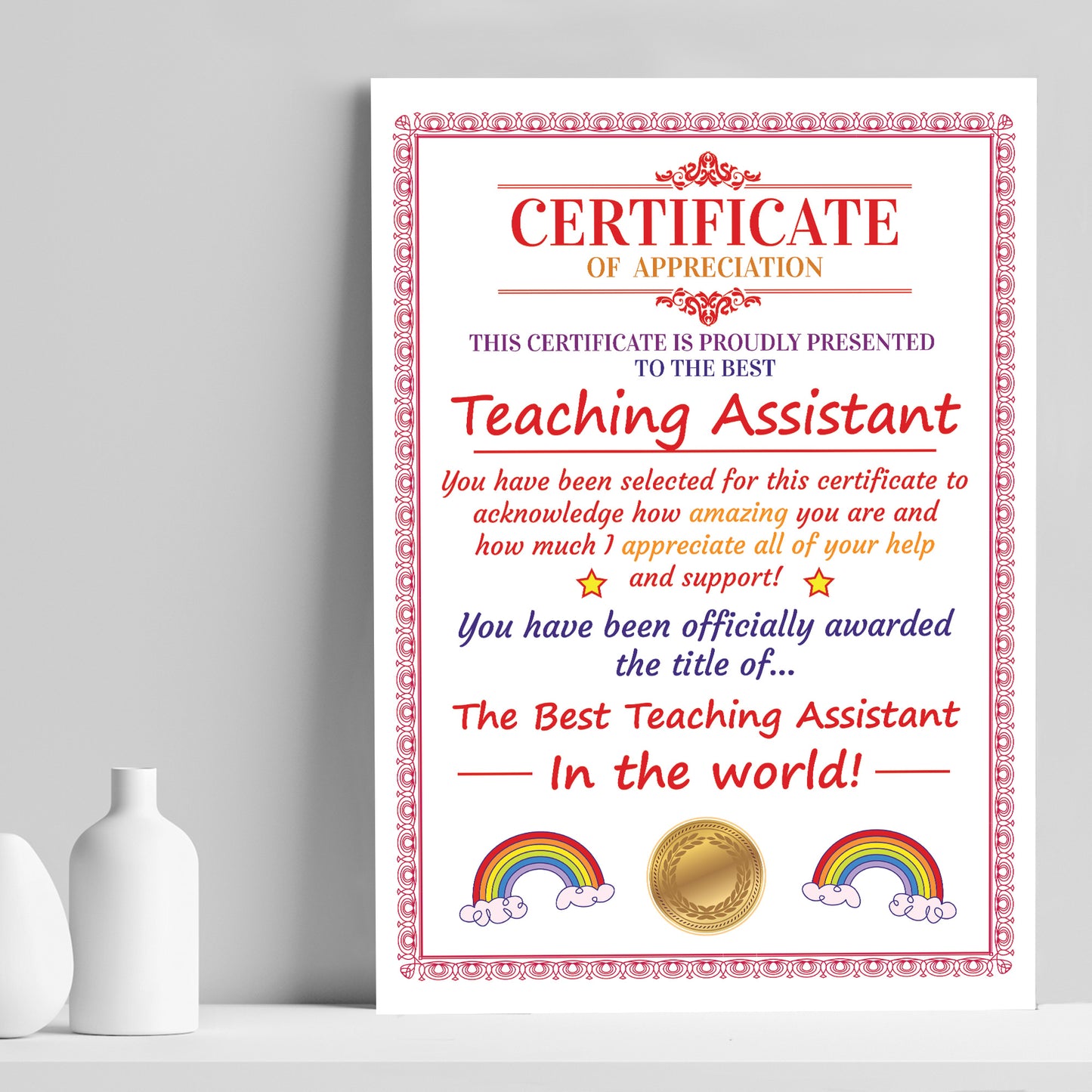 Teaching Assistant Gifts Thank You Gift For TA Gift For Him Her
