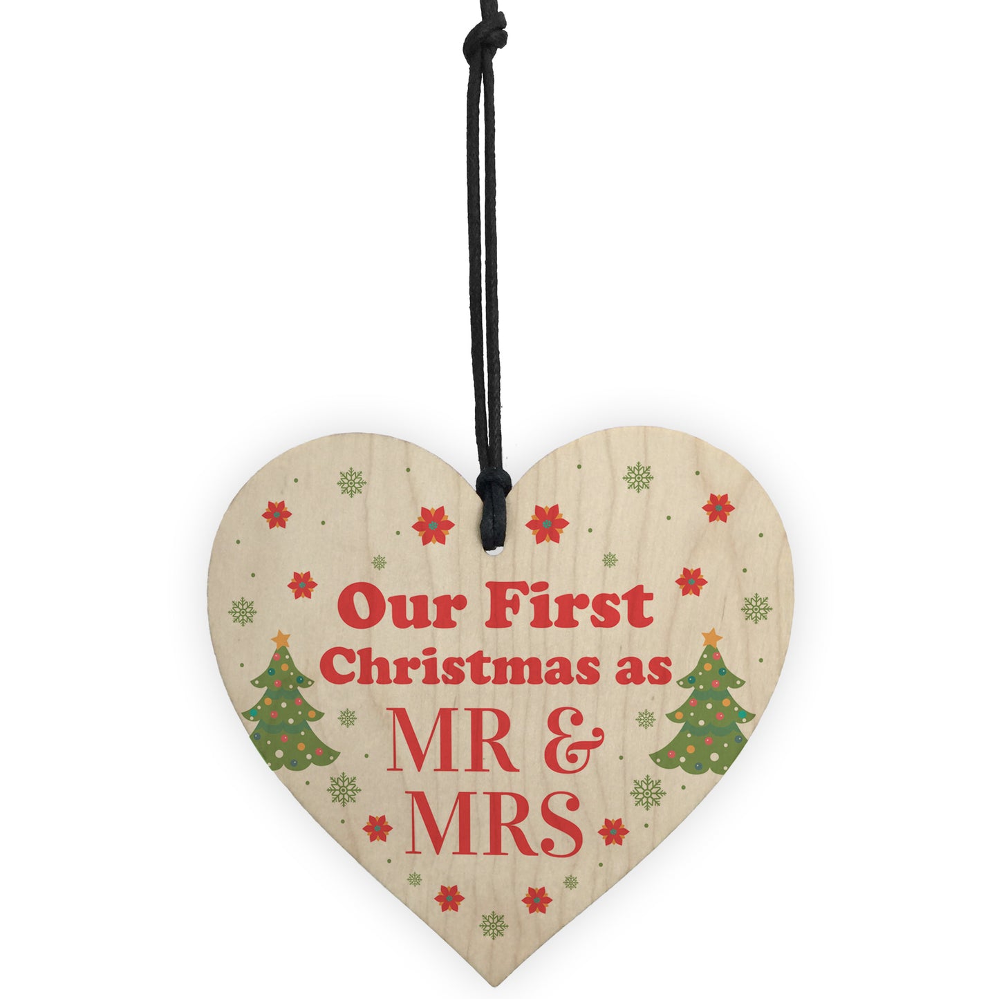 First Christmas As Mr & Mrs Bauble Tree Decoration Novelty Gifts