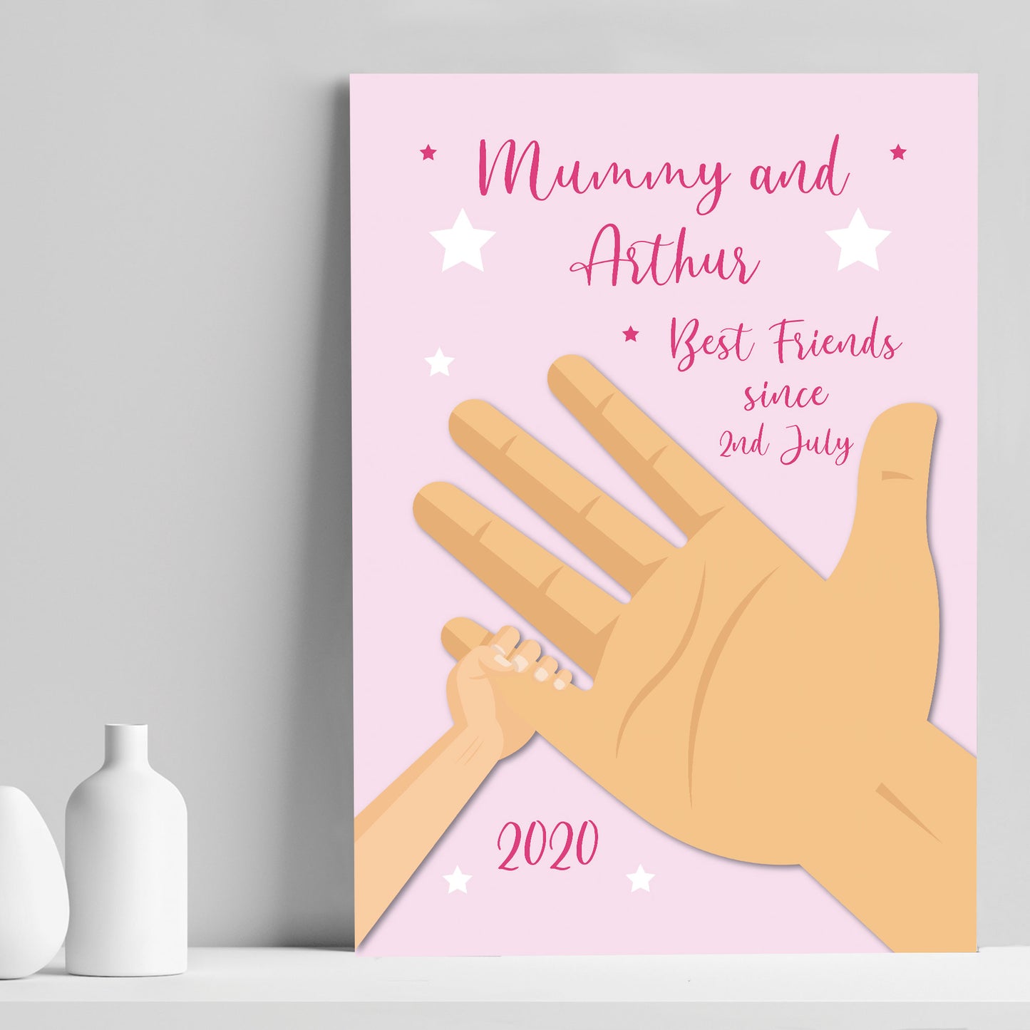 Personalised Baby Gift For New Mum Print Birth Details Nursery