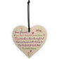 Best Friend Friendship Sign Wood Heart Plaque Birthday Gift