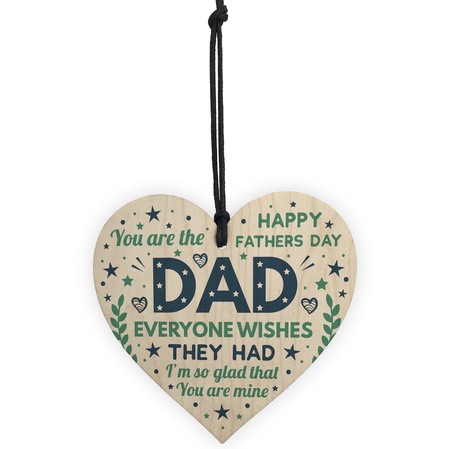 Fathers Day Gift For Dad Funny Dad Card From Daughter Son Heart