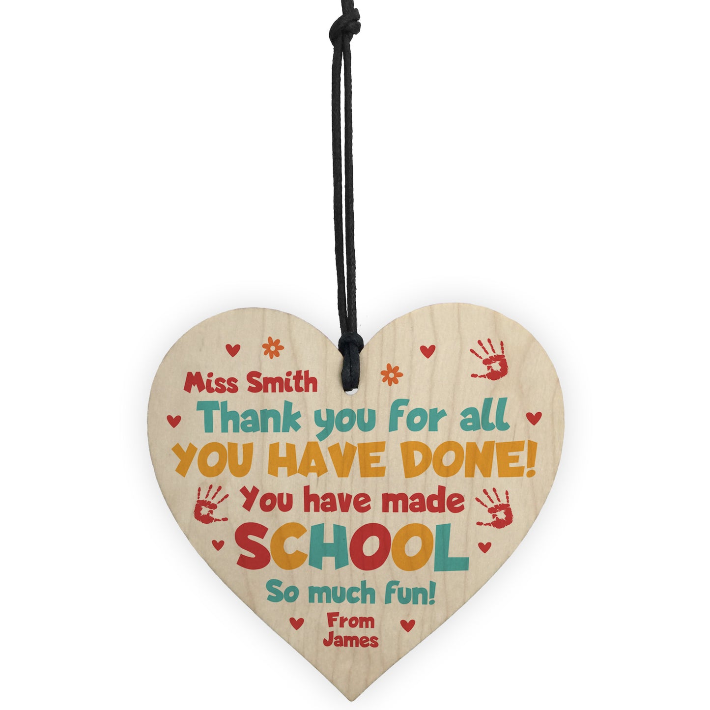 Teacher Leaving School Gifts PERSONALISED Gift For Teacher