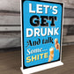 Funny Humour Bar Sign For Home Bar Pub Man Cave Garage