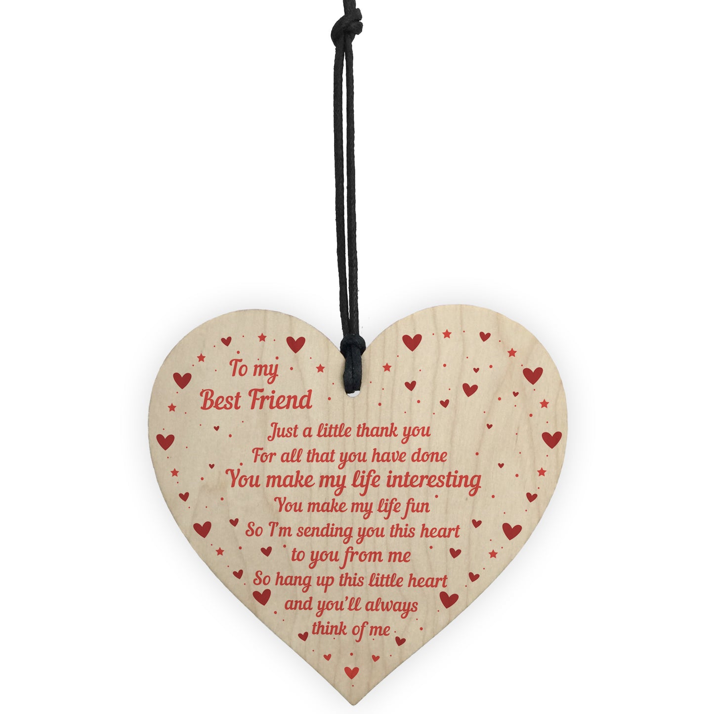 Best Friend Gifts Handmade Wooden Heart Gift For Friend Novelty