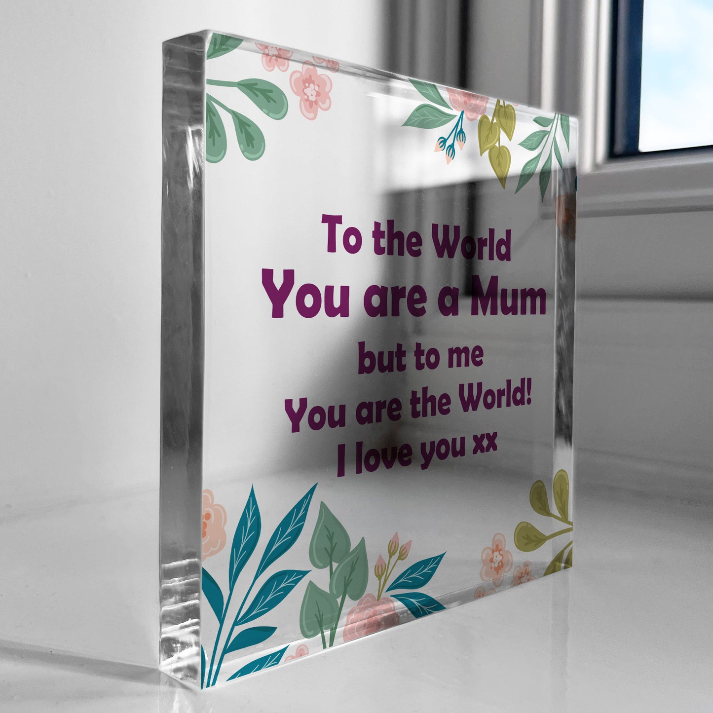 Mum Gifts Acrylic Block Special Mum Gifts For Christmas Birthday
