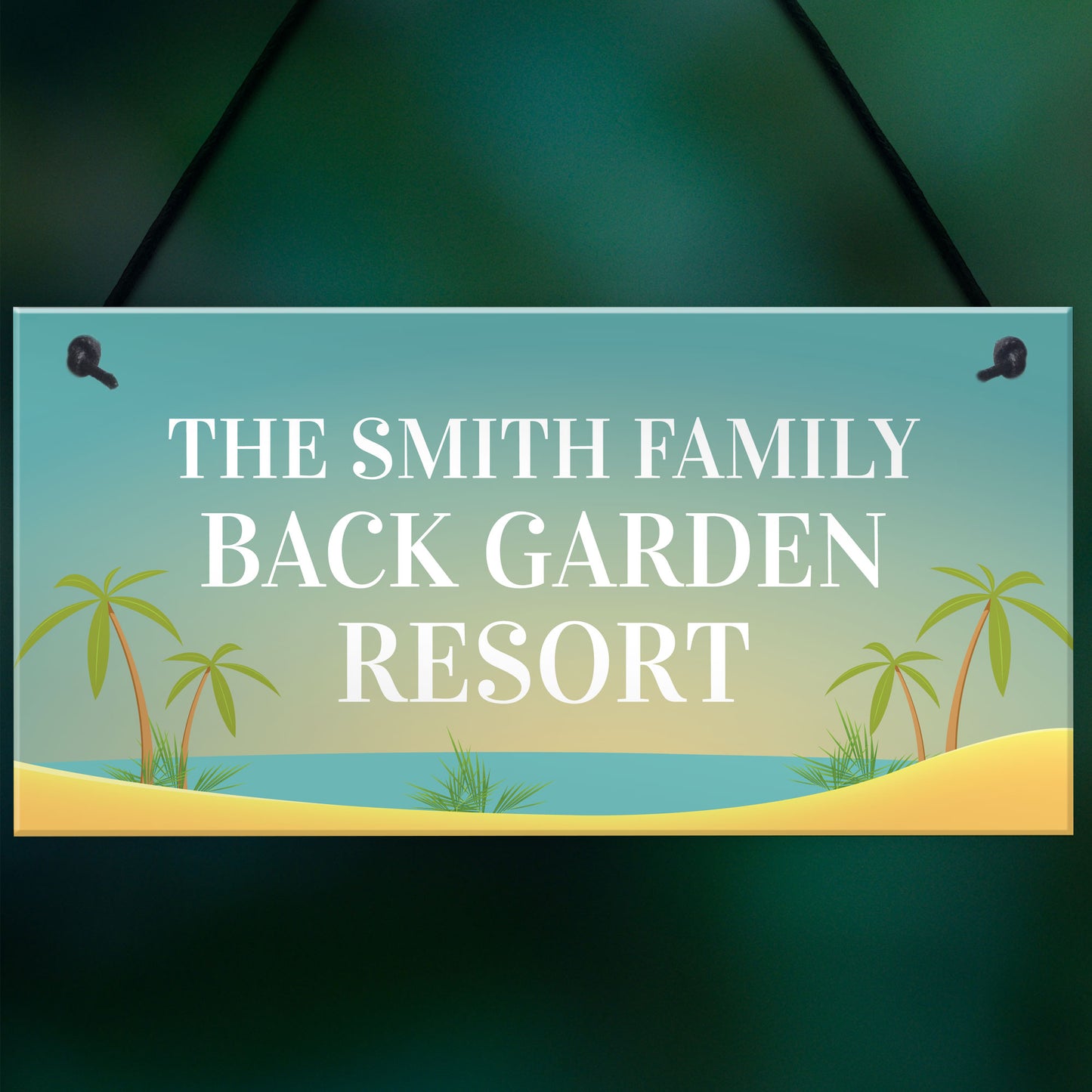 Back Garden Sign Funny Personalised Garden Sign For Outdoor