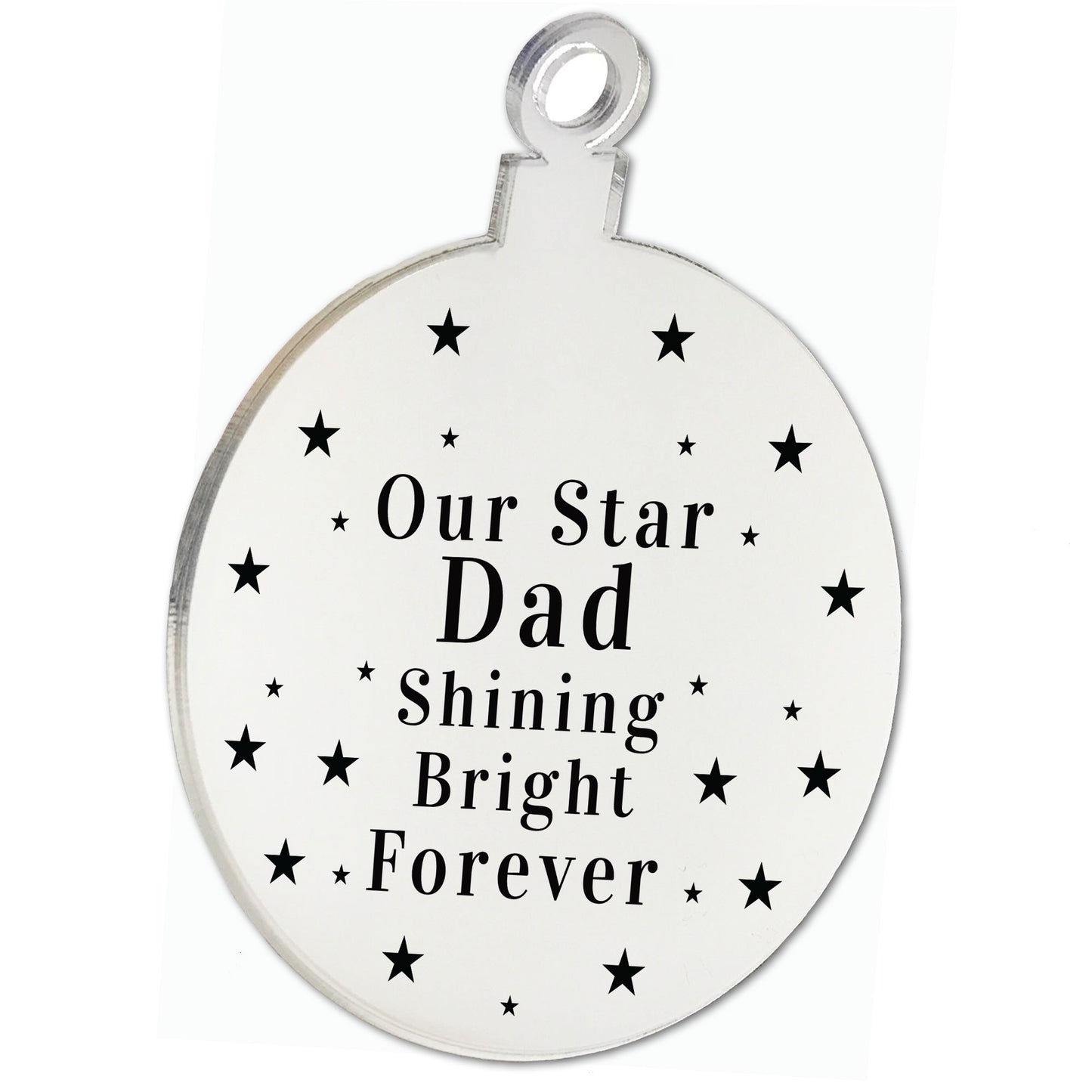 Rememberance Christmas Tree Bauble Beautiful Dad Memorial Gift