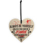 Always Be A Zombie Novelty Wooden Hanging Heart Plaque