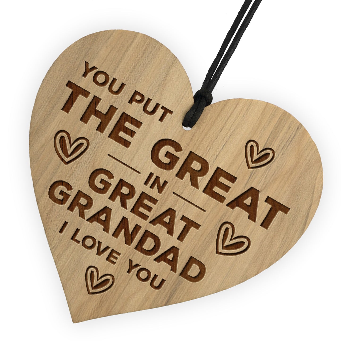 Great Grandad Gifts Engraved Heart Birthday Gift For Grandad