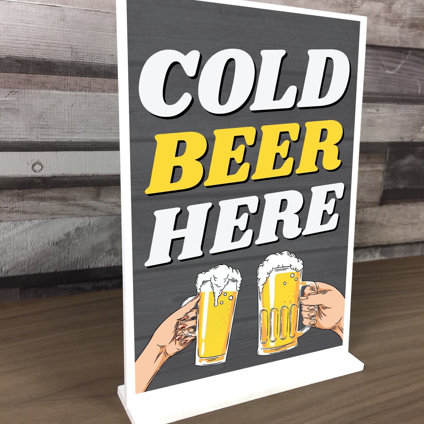 COLD BEER HERE Funny Bar Signs And Plaques Man Cave Bar Pub Sign