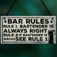 Always Right Bartender FUNNY Pub Landlord Alcohol Beer Gift