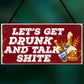 Funny Alcohol Sign Man Cave Home Bar Pub Hanging Plaque Vodka