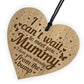 Cant Wait To Meet You Mummy From Bump Gift Engraved Heart