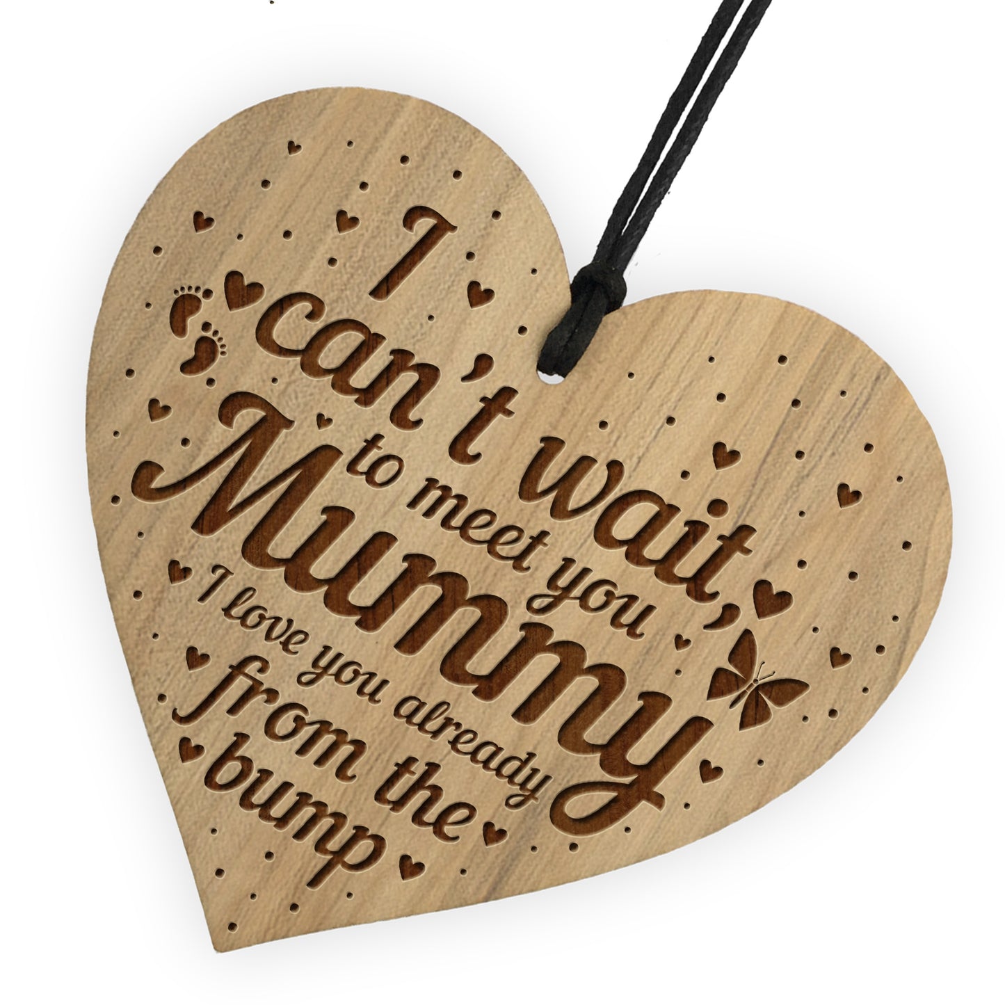 Cant Wait To Meet You Mummy From Bump Gift Engraved Heart