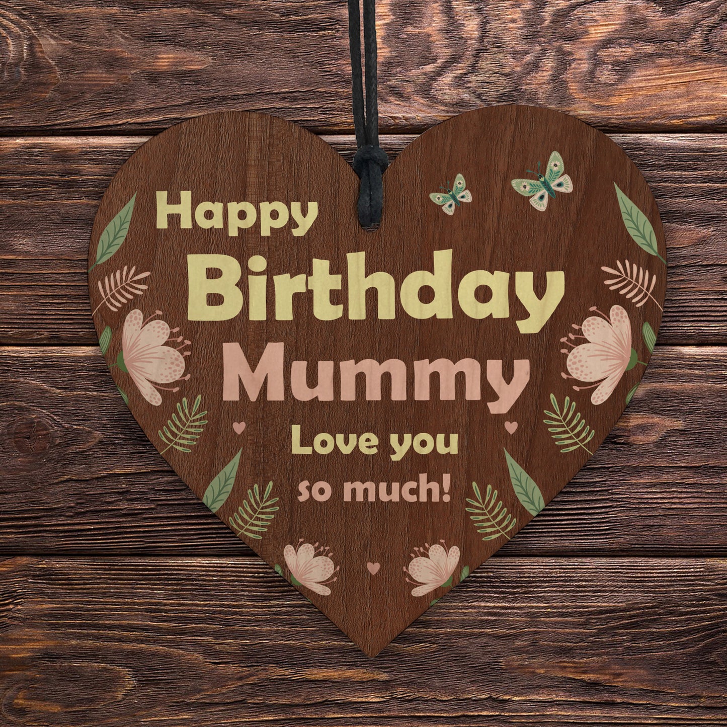 Birthday Gifts For Mummy Wooden Hanging Heart Mummy Gifts